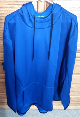 Tek Gear Hombres 4X Grande Pullover Sudadera con Capucha Azul Negro Manga Larga Sudadera Nueva con Etiquetas Foto 1 de 4