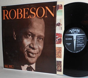 1960 PAUL ROBESON LP Robeson VG+ / Ex Verve MG V-4044 - Picture 1 of 3