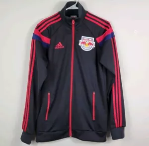 New York Red Bulls MLS Soccer 2013 Adidas Black Track Jacket Men's Size M - Picture 1 of 17