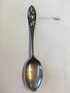 California Souvenir Demitasse Größe Löffel Sterlingsilber - Bild 1 von 9