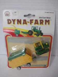 Vintage Zylmex Dyna 1993 Farm Tractor With Forage Wagon Diecast Zee Toys New - Picture 1 of 2