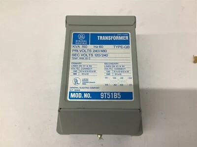Transformador General Electric 9T51B5 480V 60Hz Foto 1 de 4