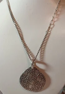 Collana vintage firmata Premier Designs con catena argentata - Foto 1 di 3