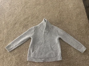 Boys Cat & Jack Gray Sweater 5T Soft Shirt Dressy #0099 - Picture 1 of 2