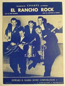 EL RANCHO ROCK Noten THE CHAMPS 1958 - Bild 1 von 2