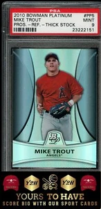 2010 Bowman Platinum Prospects #PP5 Mike Forelle Profis.-Ref.-Dick Lager PSA 9/999 - Bild 1 von 2