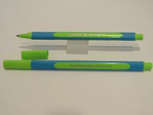 2er SET SCHNEIDER KUGELSCHREIBER SCHIEBERKANTE XB - HELLGRÜN - 152203 - Bild 1 von 1