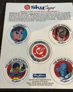 1993 Skybox SkyCaps DC Comics Promo Card Superman - Picture 1 of 2