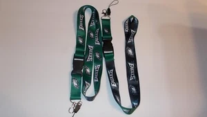 Two Philadelphia Eagles Lanyards Printed on Both Sides 25" Long Free Shipping - Picture 1 of 1