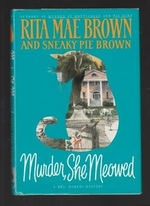 Mrs. Murphy Mystery: Murder, She Meowed by Rita Mae Brown (1996, HC), Signed 1st - Picture 1 of 3