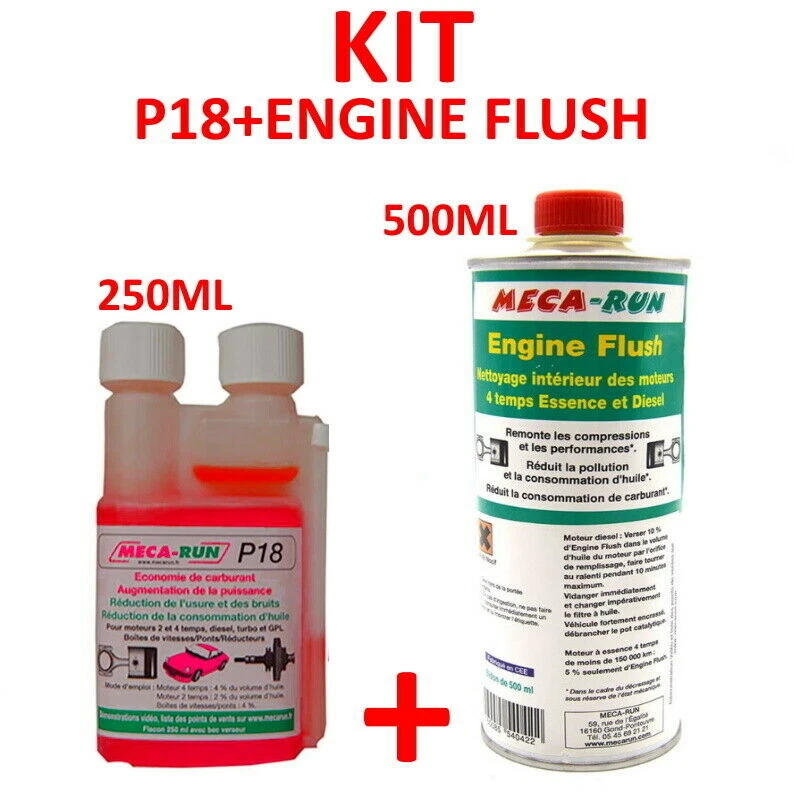 KIT MECARUN P18 250ML + ENGINE FLUSH 500ML