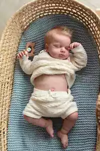 Realistische Reborn Baby Junge Puppe Lebensecht Soft Touch Haut Neugeborenes Mädchen Kinder Spielzeug - Bild 1 von 4