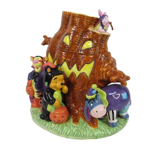Disney COOKIE JAR Winnie the Pooh & Friends Trick or Treat Halloween Night - Picture 1 of 17