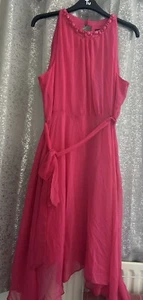 New M&Co Pink Sleeveless Lined Dress Size 22 - Picture 1 of 3