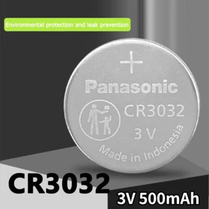 Batteria Li Button Coin Cell CR3032/BN DL/BR/KL/L3032 3V 500mAh per Panasonic - Foto 1 di 8