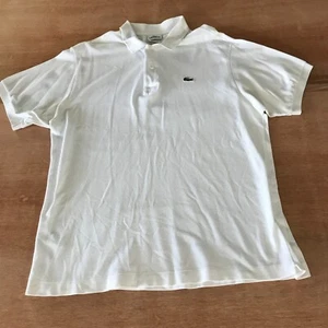 Lacoste Performance Polo Shirt Men 6 US XL White Short Sleeve Athleisure Golf - Imagen 1 de 11