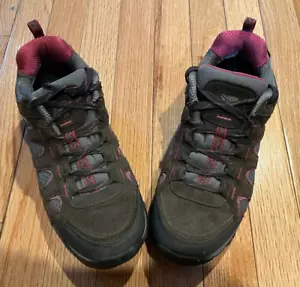 Karrimor Shoes Mount Low Weathertite Hiking Outdoor Womens 8 1/2 Brown Pink - Picture 1 of 5