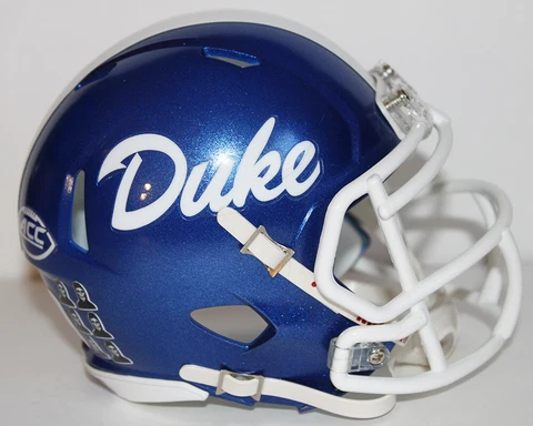 2019 Duke Blue Devils Custom Riddell Mini Helmet vs Miami Cover