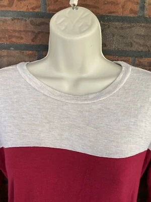 Camisa Pullover Ligera Mediana Elastizada Manga Larga Top Dos Tonos Delgada Suave Camiseta Foto 1 de 4