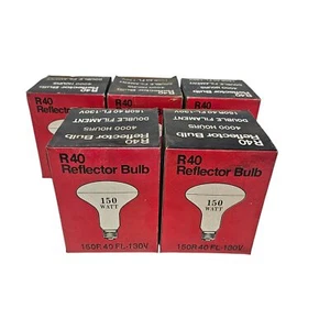 Lot of 5x 150W R40 130V Reflector Flood Light Bulb - Picture 1 of 4