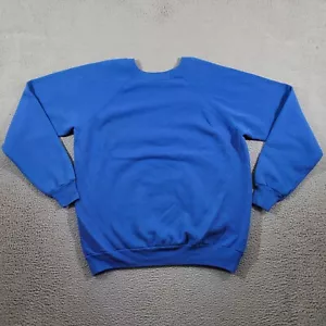 Felpa Pannill vintage uomo 2XL blu tinta unita girocollo progetto vuoto made USA anni 90 - Foto 1 di 11
