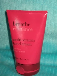 NEW Bath & Body Works Breathe Romance Sensuous Amber Myrrh Hand Cream 3.3 fl oz - Picture 1 of 1