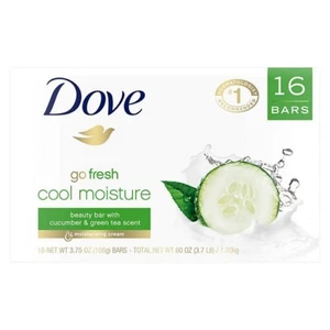 Dove Go Fresh Beauty Bar, Cool Moisture (3.75 oz., 16 ct.) - Picture 1 of 3