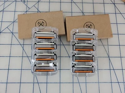 8 auténticos cartuchos de recarga Dollar Shave Club DSC 4 hojas 2 PAQUETES DE 4 CABEZALES Foto 1 de 4