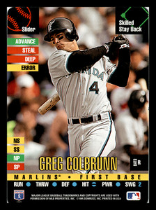 1995 Donruss Top of the Order Greg Colbrunn Florida Marlins  Mint