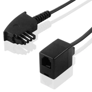 Kabel 20cm TAE-F do telefonu wtyczka TAEF na RJ11 4biegunowe gniazdo złącze żeńskie - Zdjęcie 1 z 1