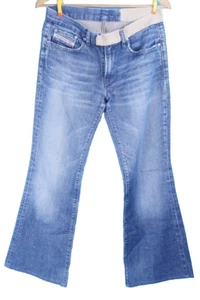 Diesel blaue Damenjeans flare niedrig erhöht Größe 29 x 28 ausgestellt - Bild 1 von 7