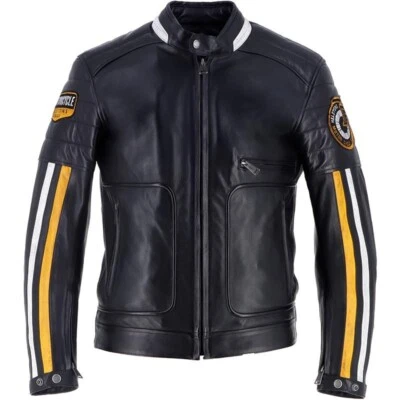 Veste Blouson Cuir moto CE Helstons Vulcan Rag noir L  Harley Triumph Indian - Photo 1/4