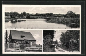 Vogelsdorf b. Fredersdorf, Ansichtskarte, Lebensmittelhaus von E. Schindler  - Picture 1 of 2