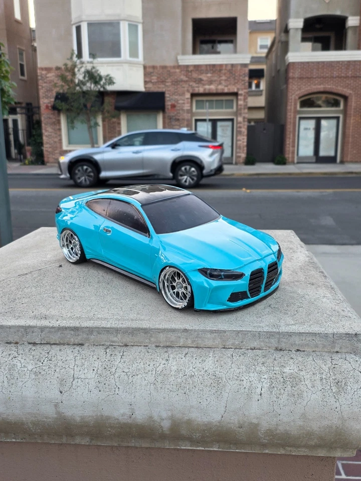 Pintura personalizada 200 mm 1/10 BMW M4 4Tec-2 HPI RDS DC10 YD2 MST TT02 FZ02 solo carrocería Foto 1 de 4