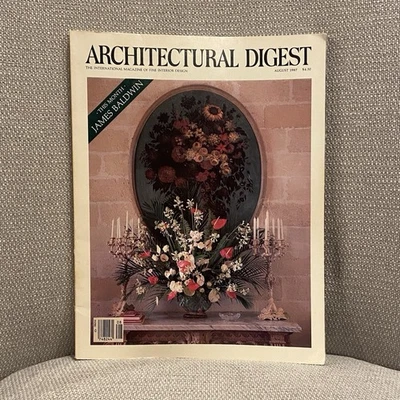 Architectural Digest Magazine August 1987 Fine Interior Design James Baldwin - Image 1 of 4