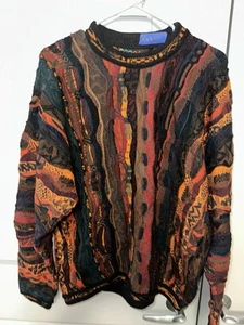 Coogi Vintage Multicolor Wool Sweater Jumper, Men's Size Medium (25x27) - Picture 1 of 3