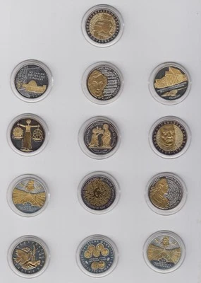 BRD, 10 DM 1987-2001 Teil vergoldet  PP in Kapsel Nach  Auswahl - Bild 1 von 4