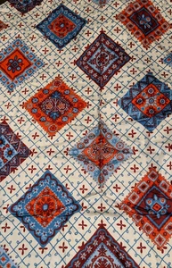 Vtg COHAMA Fabric "Nantucket" Red, Cream, Blue 49" Wide - By the YARD - Picture 1 of 17