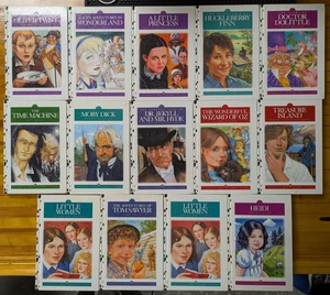 Dalmatian Press Children's Classics Lot of 14 HC books 2001 Heidi Moby Dick - Foto 1 di 4