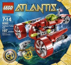 LEGO Atlantis Typhoon Turbo Sub 8060 Sealed