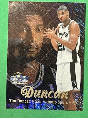 1997-98 Flair Showcase Grace Tim Duncan Row 1 #5 Spurs NBA HOF Legend - Imagem 1 de 4