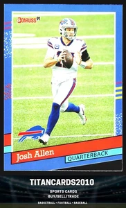 Josh Allen 2021 Panini Donruss Base Blue Buffalo Bills #91-36 - Bild 1 von 2