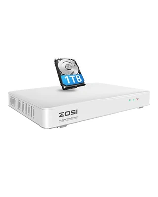 H.265+ 3K Lite 8 Channel Security DVR Recorder with 1TB HDD,8CH Hybrid 4-in-1... - Image 1 of 4
