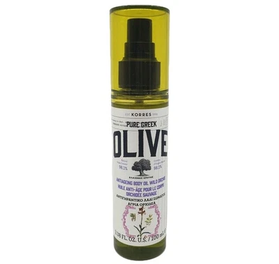 Aceite corporal antienvejecimiento de oliva griego puro KORRES flor de olivo 3,38 oz - Nuevo Foto 1 de 4