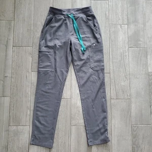 FIGS Women's Small Tall High Waisted Yola Scrub Pants Graphite Gray PO#3251 - Picture 1 of 6