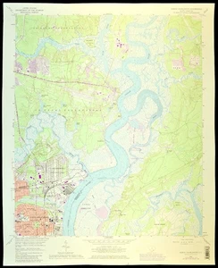 North Charleston Map Charleston Naval Base South Carolina US Naval Reservation - Picture 1 of 9