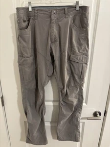 Kuhl Gray Vented Outdoors Hiking Pants Men’s Size 36x32 EUC - Picture 1 of 11