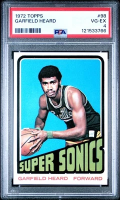 1972 TOPPS #98 GARFIELD HEARD PSA 4 - Image 1 of 2