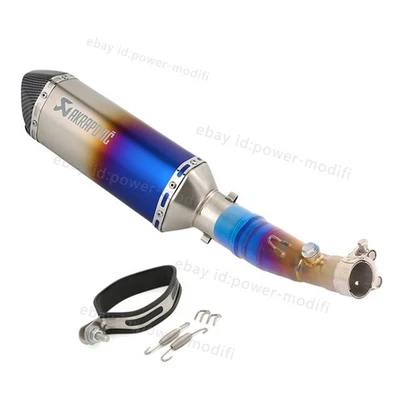Silenciador azul deslizable con puntas de escape para Yamaha XMAX250 XMAX300 2021-2024 Foto 1 de 4