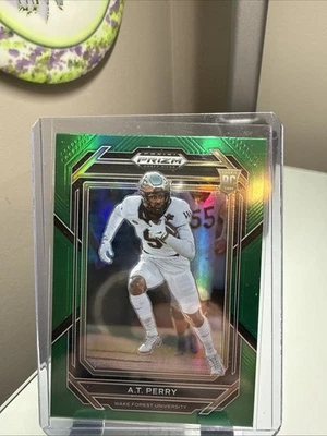 2023 Panini Prizm Draft Picks - A.T. Perry #140 Green Prizm (RC) - Image 1 of 2